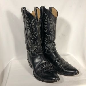 JUSTIN classic black cowboy boot 10.5